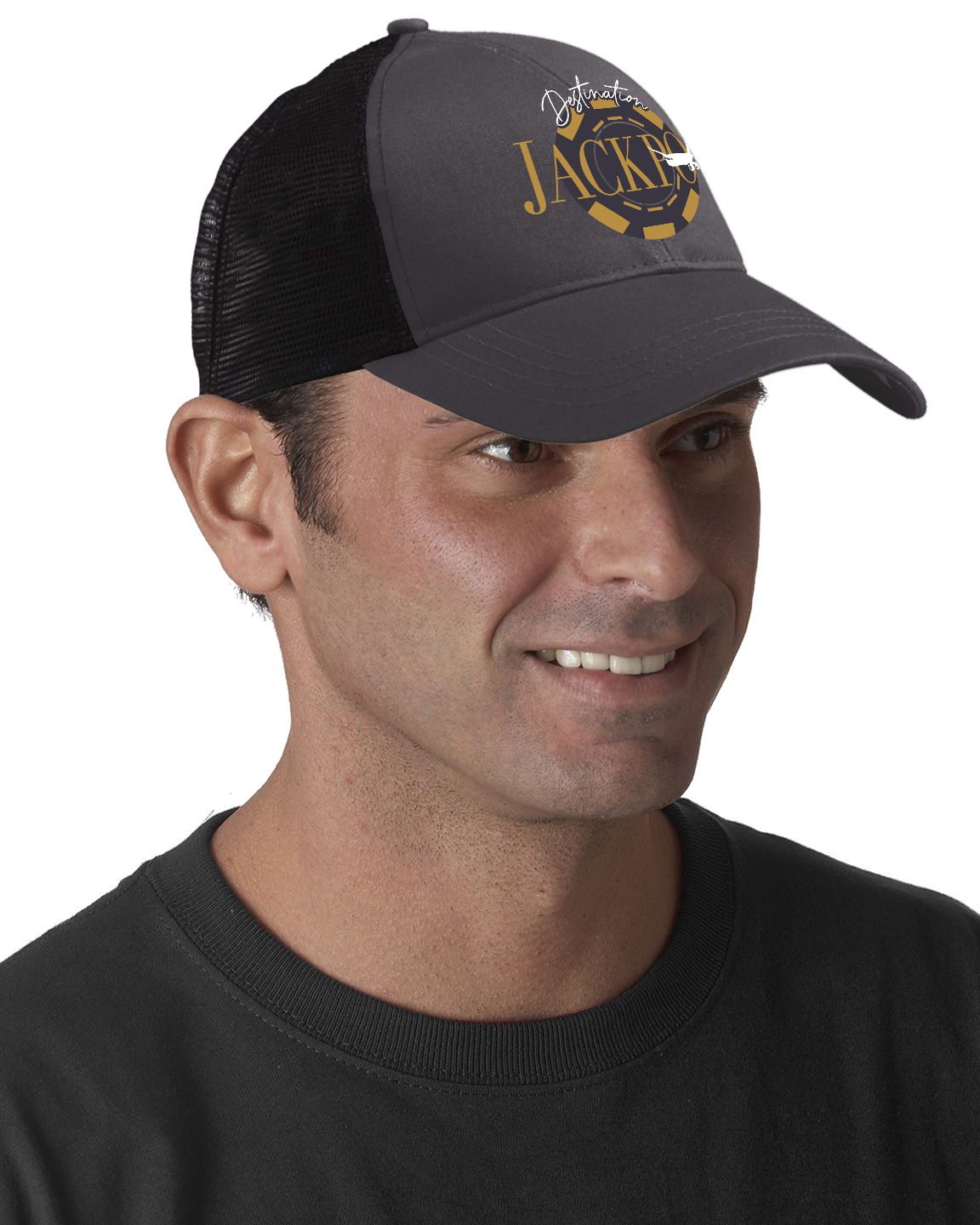 Unisex Trucker Hat Embroidered Mesh Back