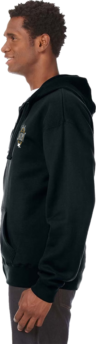 Unisex Zipper Hoodie- Left Chest