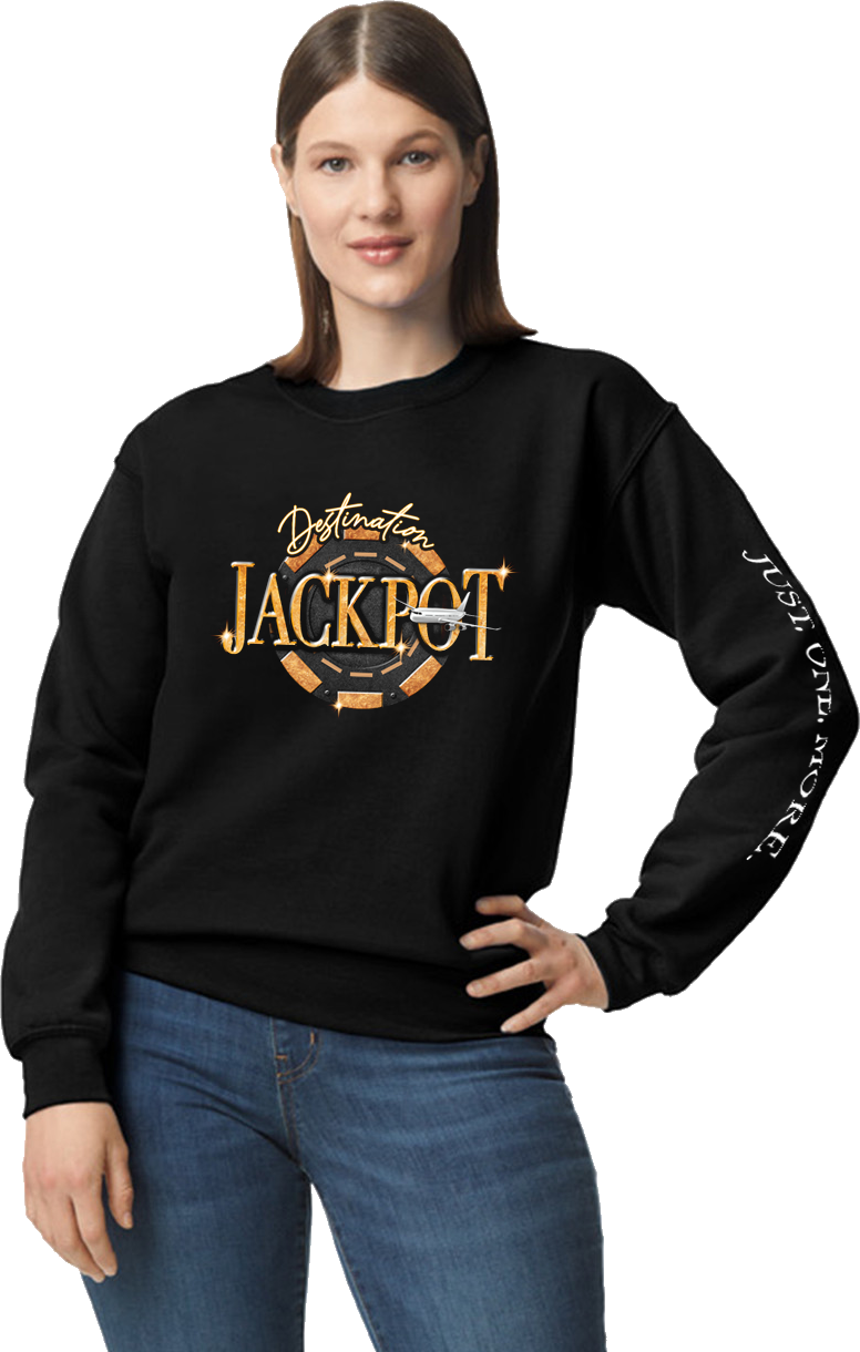 Unisex- Long Sleeve Jackpot Full Front- Just One More Sleeve Long Sleeve Comfort T-Shirt