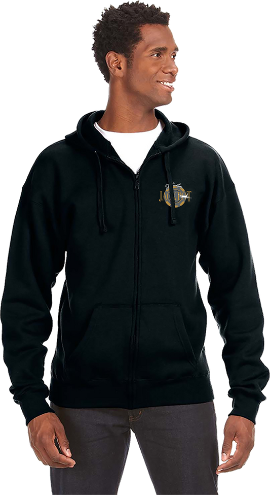 Unisex Zipper Hoodie- Left Chest