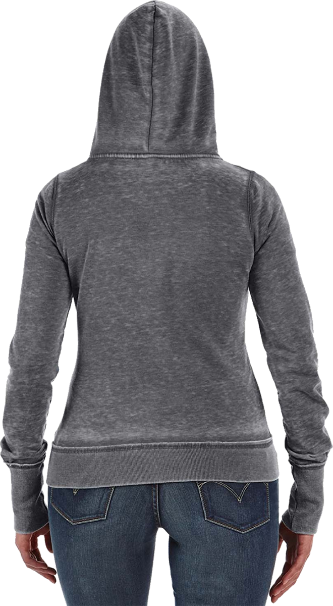 Ladies Zipper Hoodie- Left Chest