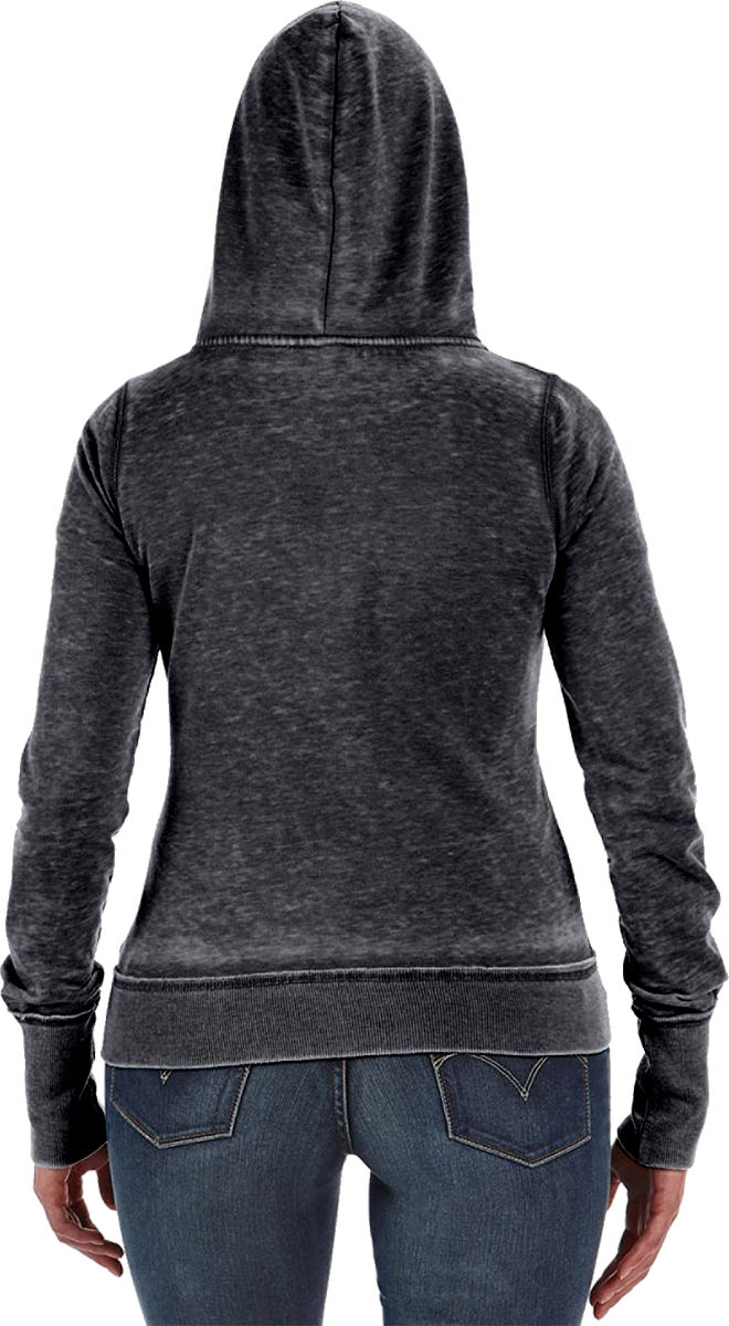 Ladies Zipper Hoodie- Left Chest